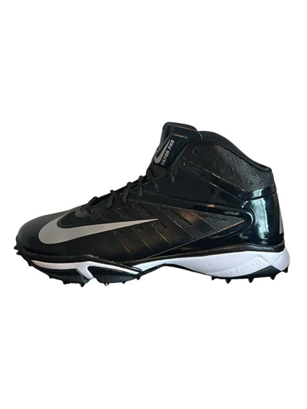 Nike Vapor Pro 3/4 Destroyer Black White Turf Cleats Men's 13 527879-001